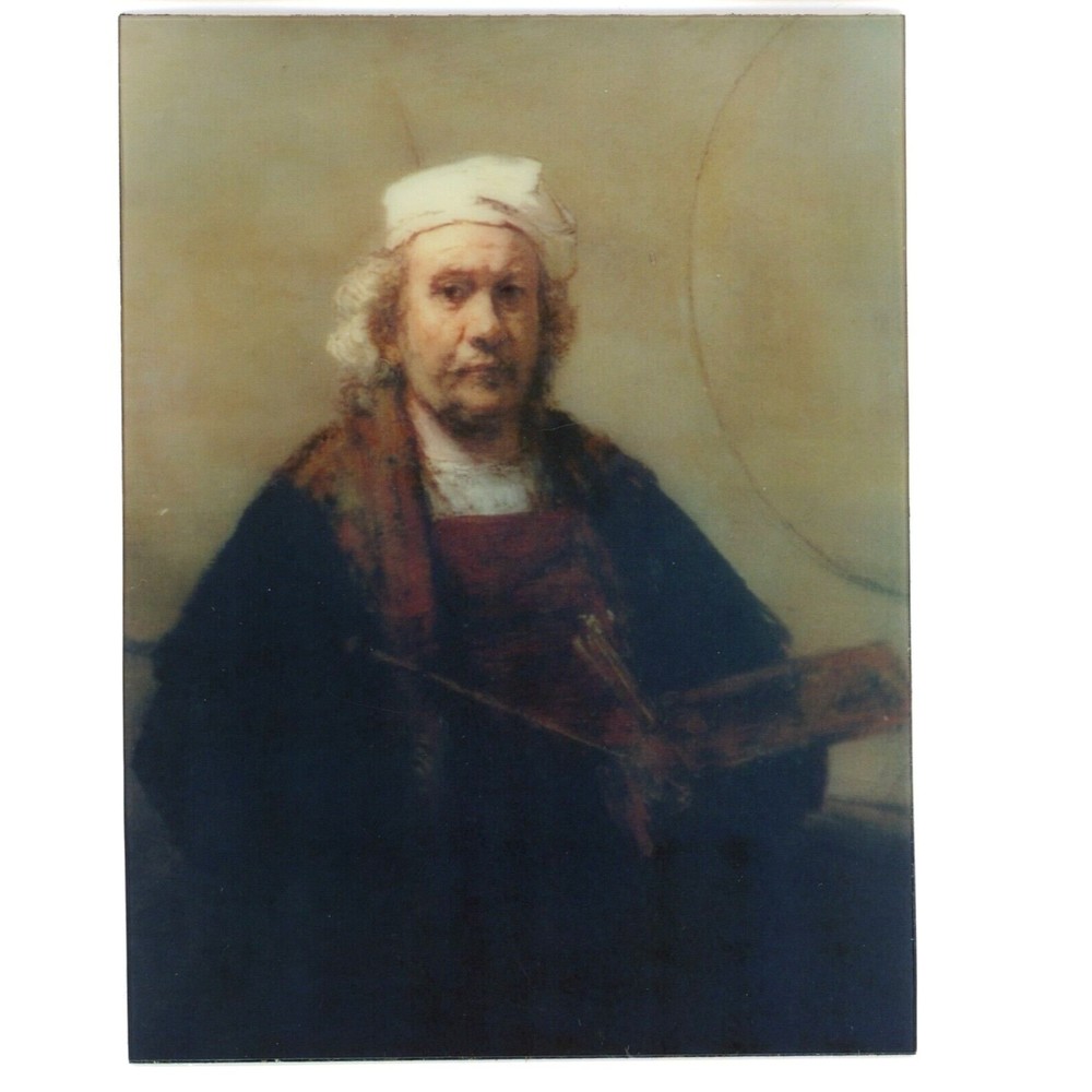 Portrait Artist 1665 Rembrandt Photo Art‎ Demo Print 3.5" x 4.5" Lenticular 3D